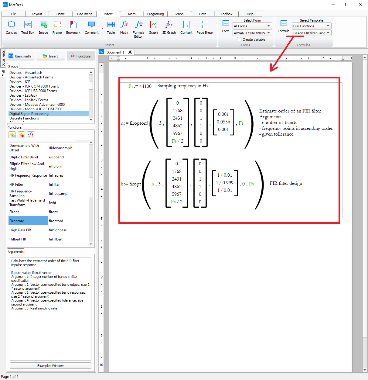 dsp template functions